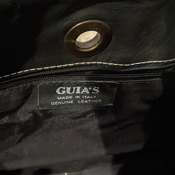 Guia’s, black calf hair hobo bag. Made in Italy. EUC - Picture 2 of 4